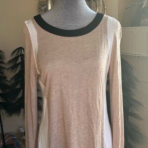 INC International Concepts Beige and Black Sweater